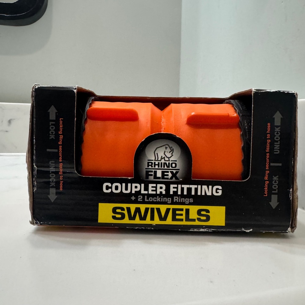 Camco RhinoFLEX‎ RV Sewer Hose Swivel Coupler Fitting Orange New